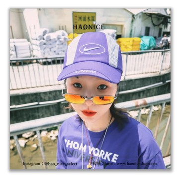 【HAO NICE】100%正品 SUPREME x NIKE 潮流精品跳色活力棒球帽 帽子