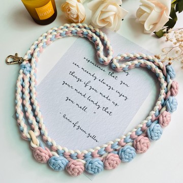 客製化 玫瑰花 情人節禮物 聖誕禮物 手工編織 手機繩 手機掛繩