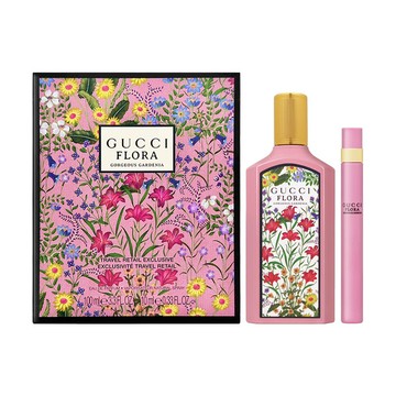 GUCCI Flora Gorgeous Gardenia 幻夢梔子花女性淡香精禮盒 100ml+10ml