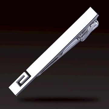 男士銀色鏤空領帶夾商務正裝簡約男女別針韓版保安領夾