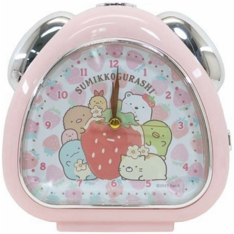 すみっコぐらし キャラクター 目覚まし時計 おむすび クロック いちごフェア ピンク サンエックス グッズ 通販 Lineポイント最大0 5 Get Lineショッピング