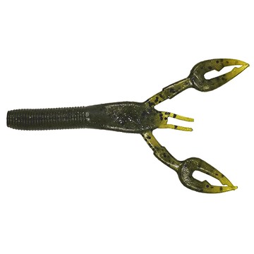 Gary YAMAMOTO 小螯蝦 緩沉 Baby Craw 釣組 德州 膠裙汲鉤頭 耐咬 194J 3.75吋 每包10入 高比重  綠色  1個  45.36g