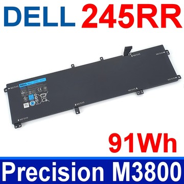 DELL 245RR 91Wh 9芯 原廠電池 7D1WJ T0TRM Y758W 701WJ TOTRM H76MV Precision M3800 XPS 15 9530