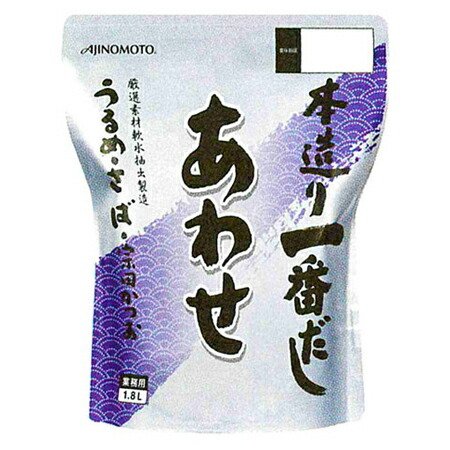 AJINOMOTO　味の素　本造り一番だし　あわせ　1.8L×6袋