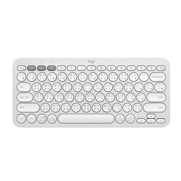 Logitech K380S 跨平台藍牙鍵盤 珍珠白