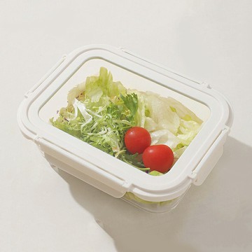 透明蓋玻璃分格便當盒 分隔保鮮盒 密封保鮮盒 玻璃便當盒 密封盒 野餐盒 飯盒 水果盒【ZJ0211】《約翰家庭百貨