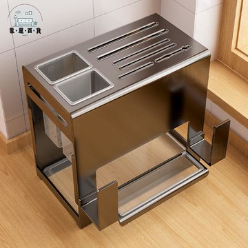 免運 刀架 廚房置物架 收納架 新款多功能廚房刀具置物架筷子菜刀架砧板菜板壁掛臺面一體收納架 工廠直銷 特惠/全館折扣 可開立發票 售後保障 m5628