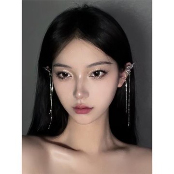 進階精靈 小眾設計高級感耳骨夾流蘇蝴蝶耳環女網紅ins冷淡風耳釘