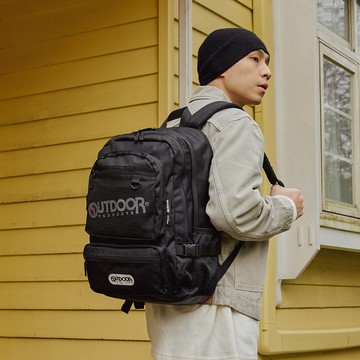 【OUTDOOR】率性學院-15.6吋電腦後背包-黑色 OD211020BK