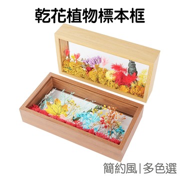 相框 標本框 中空框 乾燥花植物 手工藝 DIY手作 植物畫框 擺台 雙層展示框 木質 擺台【JI3252】