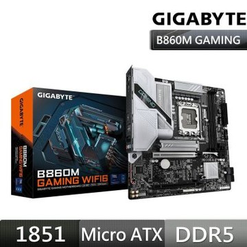 GIGABYTE 技嘉 B860M GAMING WIFI6 主機板(LGA1851/M-ATX)