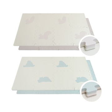 Pato Pato 設計款動物地墊 30x30x2cm 8入組(附提袋)-多款可選