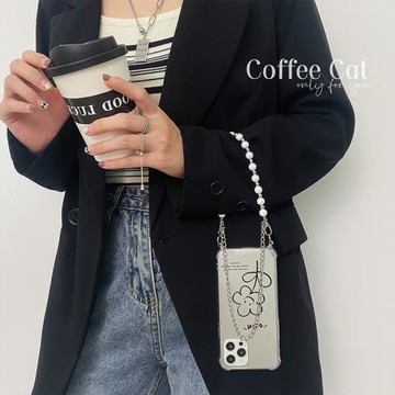 花朵鏡面鏈條可拎適用蘋果14手機殼斜挎iphone13掛繩12補妝鏡子11