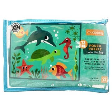mudpuppy 攜帶拼圖 海底世界  12片  1組
