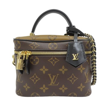 LOUIS VUITTON LV 路易威登 棕色 原花Reverse帆布 Vanity PM 兩用包 M47128 【二手名牌BRAND OFF】