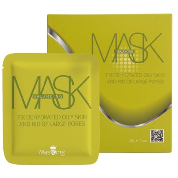 【福利品商品】MasKing 膜靚 淨顏美膚面膜, 28g*7片, 1盒