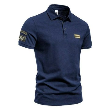 【夏季新品 短袖POLO衫 短袖上衣 工作服 冰絲涼感】新款潮流polo翻領短袖POLO夏季T恤時尚男士休閑短袖上衣