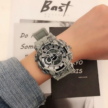 免運⌚原宿風ins手錶男女學生韓版簡約潮流電子錶防水情侶運動表手錶 防水手錶 考試手錶 石英錶 手錶女 靜音手錶石英錶