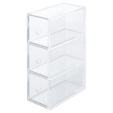 MUJI 無印良品 壓克力小物收納盒 3層  透明色  1個