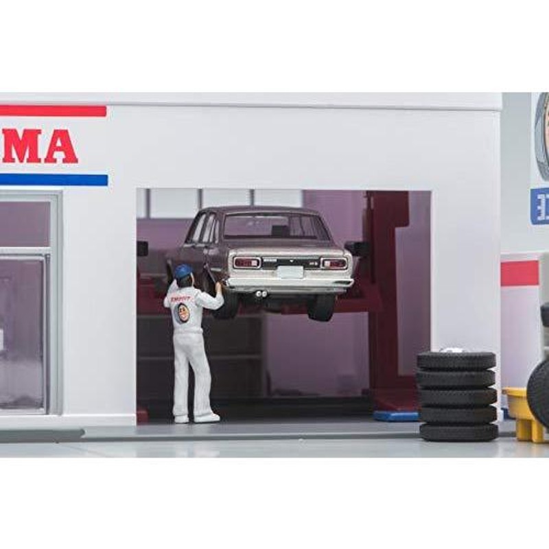 トミカラマ ヴィンテージ 1/64 05a タイヤショップ (ヨコハマタイヤ