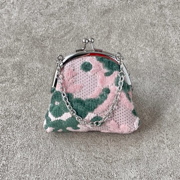 口金包/ 包包飾品 金華山粉紅花朵