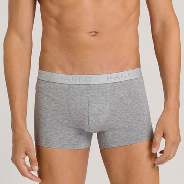 【HANRO】Cotton Essentials貼身四角男內褲S-XL(淺灰)