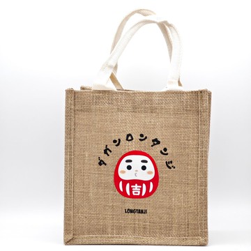 【達岡隆探吉】紅五吉麻布手提袋