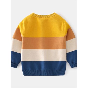 男童毛衣春秋款恐龍雙層中大童純棉線針織衫卡通衛衣打底衫蛛蛛俠