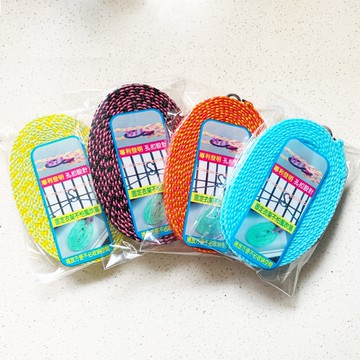 HIKOYA 和彥家 防強風加長曬衣繩 孔扣設計 固定衣架不怕風吹落  2條