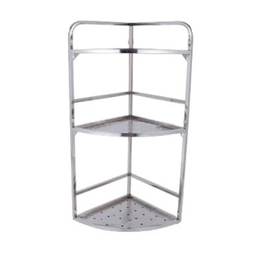 【LIFECODE】收納王不鏽鋼三層轉角置物架/調料架