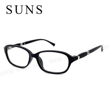 【SUNS】時尚潮流典雅黑框老花眼鏡 簡約精品老花 佩戴舒適 閱讀眼鏡