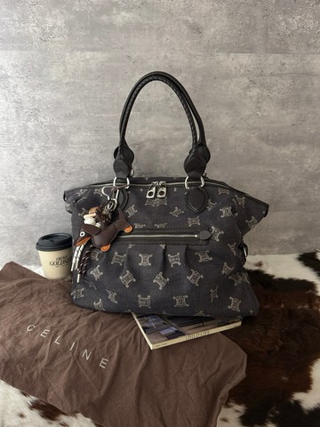 中古包 Celine 賽琳 經典老花牛仔托特包