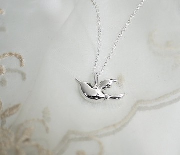 振翅 純銀手工項鍊 鎖骨鍊