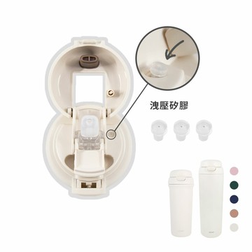 <配件>All-P輕芯鈦瓷雙飲保溫瓶500ml/780ml-上蓋洩壓矽膠x3入組