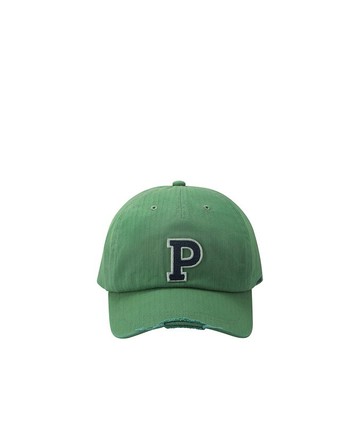 【PORTER INTERNATIONAL】HAT P字棒球帽 14031-537(草綠色/深藍色)