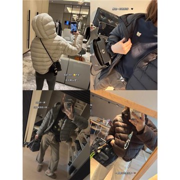 嘉子自留3件！太好穿！90白鴨絨os落肩+龜背設計感保暖連帽羽絨服