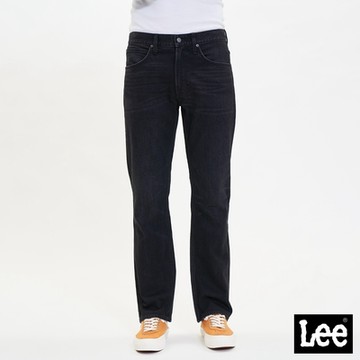 Lee 男款 743 中腰舒適直筒牛仔褲 黑色