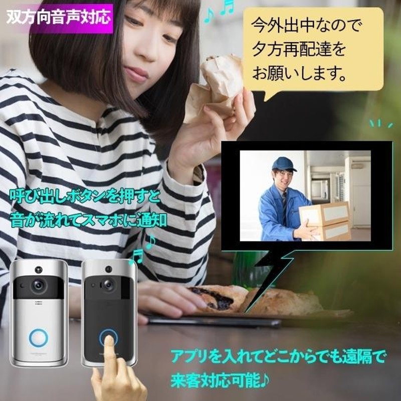 法人様限定 カメラ付きインターホン ワイヤレスチャイム ワイヤレス