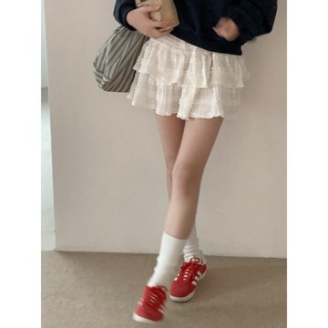 Codibook｜韓國 HEYLADY 優雅蕾絲分層迷你裙［預購］裙子 蛋糕裙 女裝
