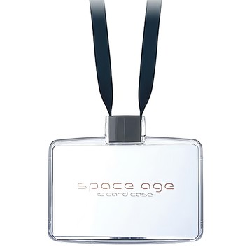 SONIC 雙鎖IC卡套 附繩 EX-2680  黑色  1個