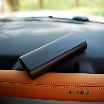 便攜式眼鏡盒 簡約皮質清新ins抗壓耐摔眼鏡收納盒男女學生眼鏡盒-Misaki精品