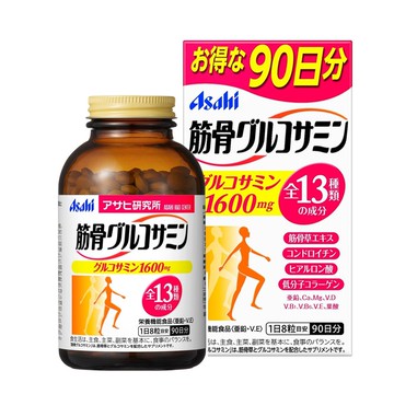 預購 日本Asahi 朝日 葡萄糖胺+軟骨素膠原錠 90天份