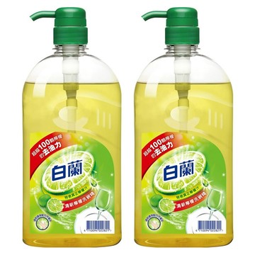 白蘭 動力配方洗碗精 檸檬  1kg  2瓶