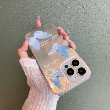 水鉆蝴蝶適用VIVO S12 S18手機殼X200 X100日韓IMD羽紗Y35 Y36 Y78 Y300夢幻蝴蝶V50高級ins保護套