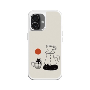 iPhone 17 SolidX 白 - ilovedoodle (Lim Heng Swee) - Coffee Cat: 慢滴醇香