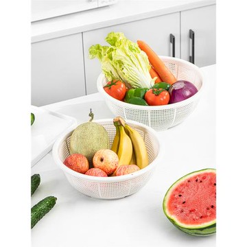 *日本進口ASVEL瀝水籃廚房洗菜盆水果蔬菜盤籃洗菜神器瀝水籃菜籃