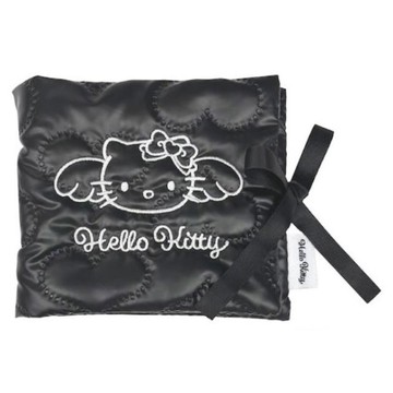 小禮堂 Sanrio 三麗鷗 Hello Kitty 皮質卡片冊 (黑 灰階黑天使系列)