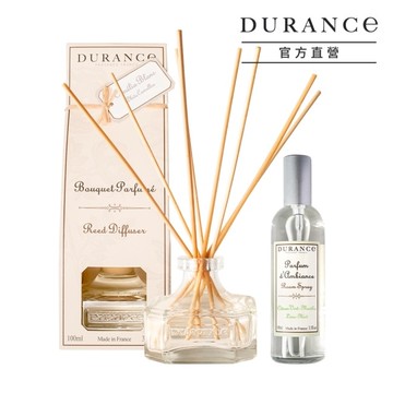 DURANCE朵昂思 香氛居家儀式組-青檸薄荷香氛噴霧(100ml)+山茶花擴香(100ml)-Tester-專櫃公司貨