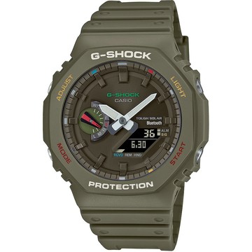 CASIO 卡西歐 G-SHOCK 藍牙 八角 太陽能電子錶 手錶 GA-B2100FC-3A