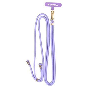 POLYWELL 寶利威爾 手機掛繩吊繩夾片組 PW15-T96-A362  紫色  1條